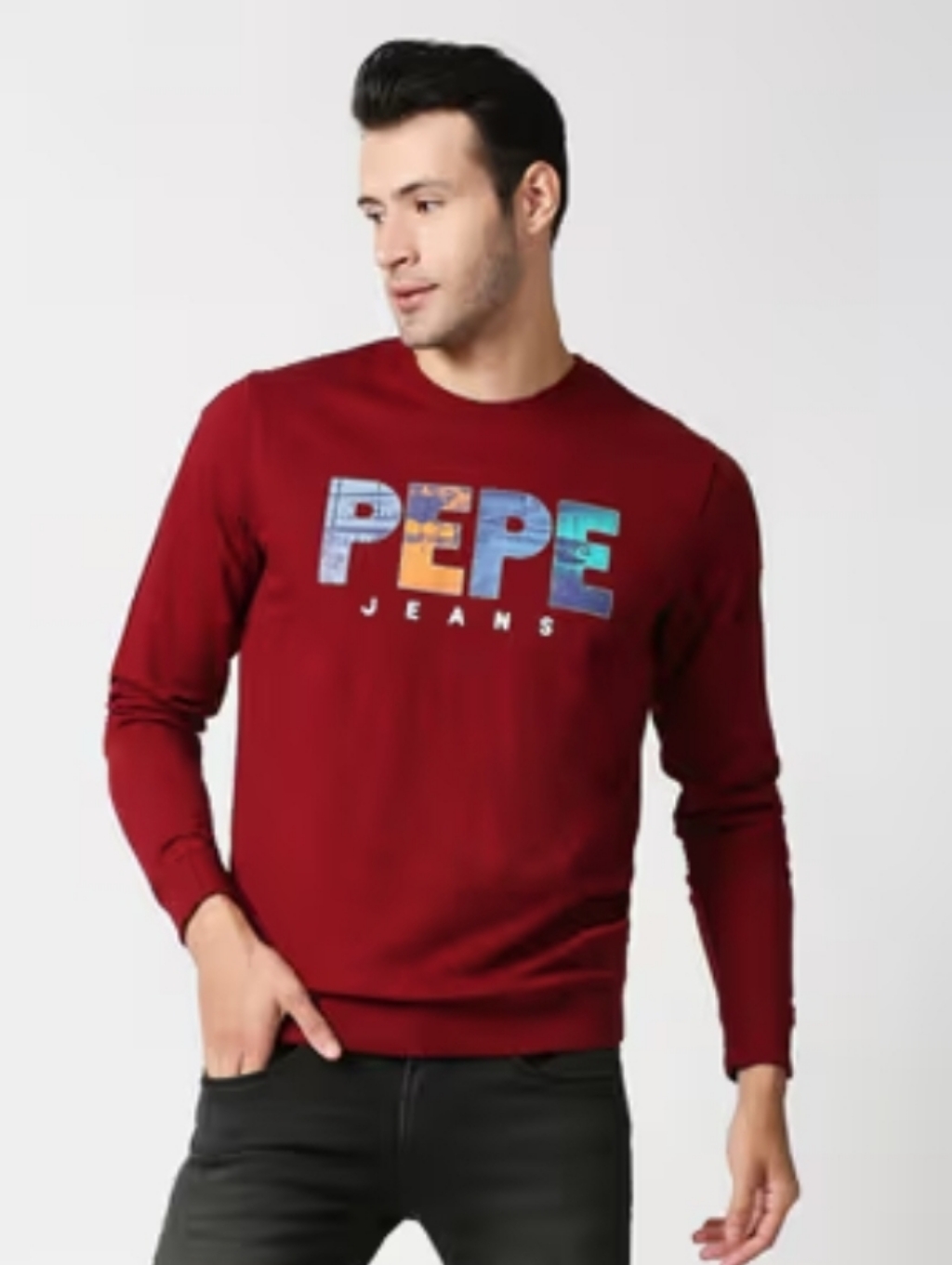 Pepe Jeans Grunt Graphic Crew Neck Sweatshirt Size M